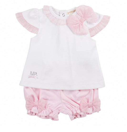 Younger girl Mintini Top & Bloomer Set